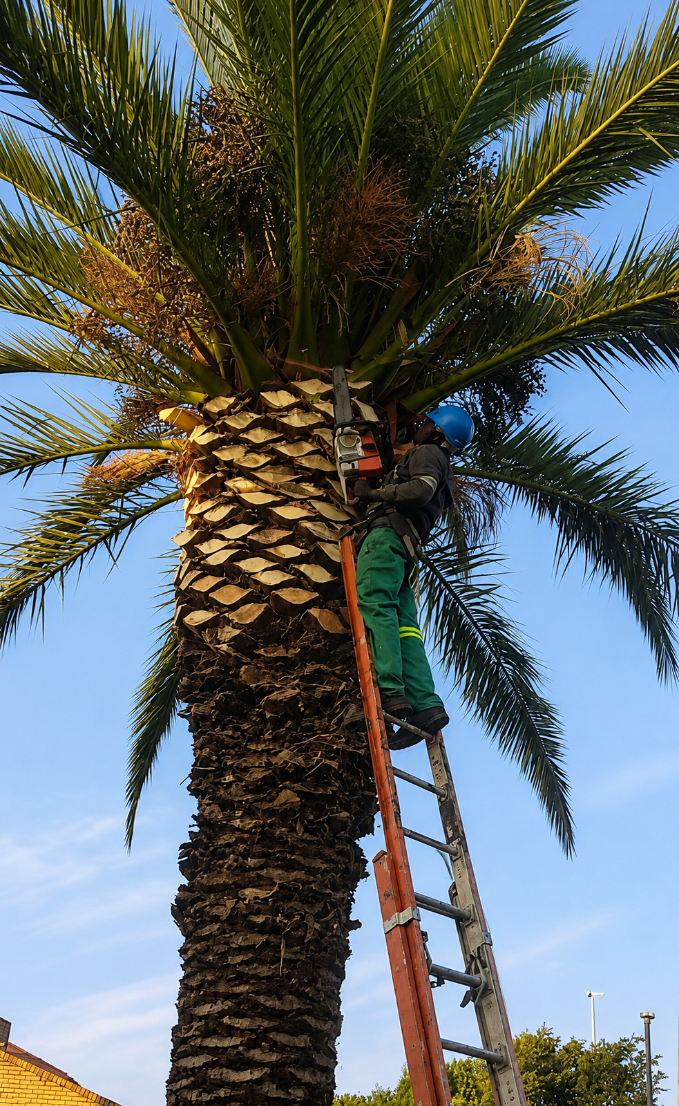 Palm Tree Trimming