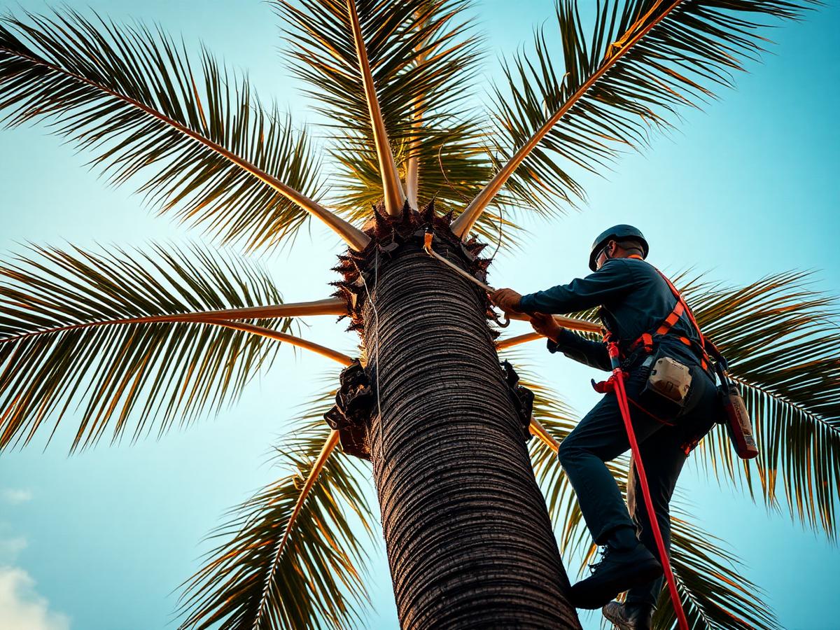 Palm Tree Trimming